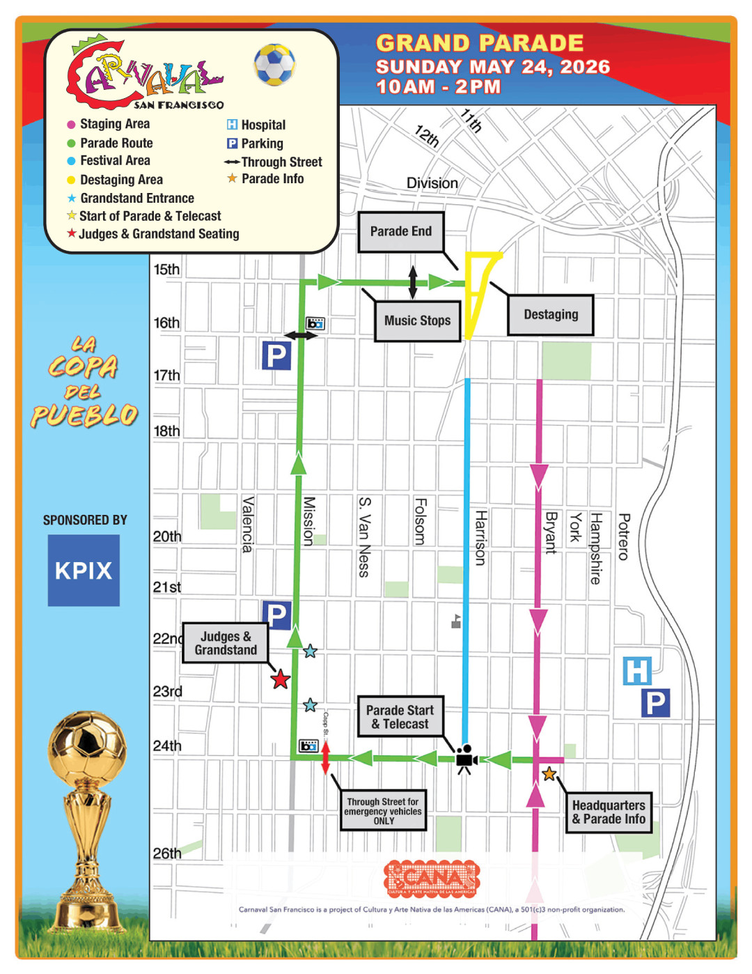 Parade Map 2026